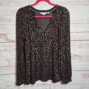 Boden Black and Pink Blouse